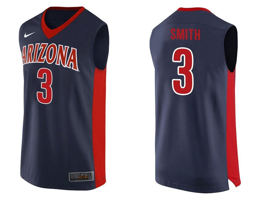 Dylan Smith Arizona Wildcats Basketball Jersey - Dark Blue