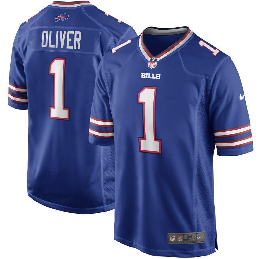 Ed Oliver Buffalo Bills 2019 Draft First Round Pick Game Jersey - Blue