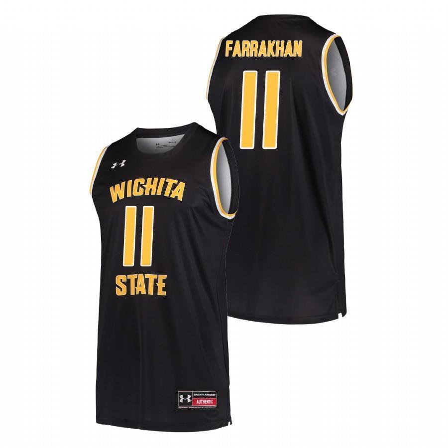 Eli Farrakhan Wichita State Shockers Basketball Jersey - Black