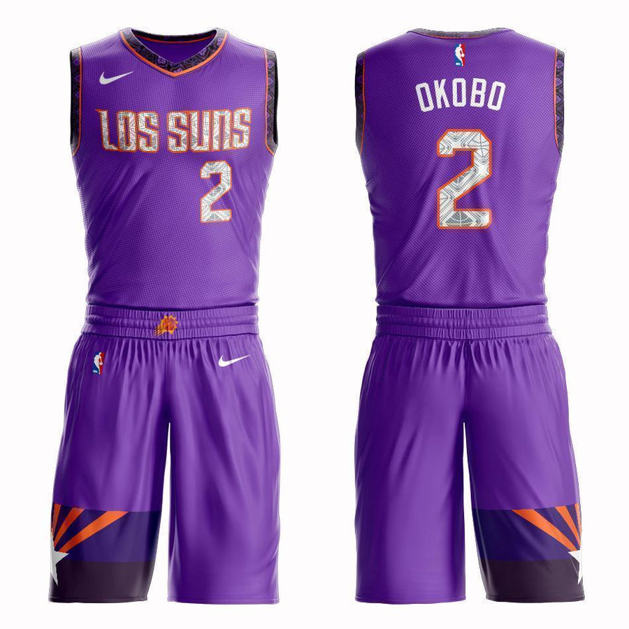 Phoenix Suns #2 Élie Okobo City 2019 Jersey and Pant Set