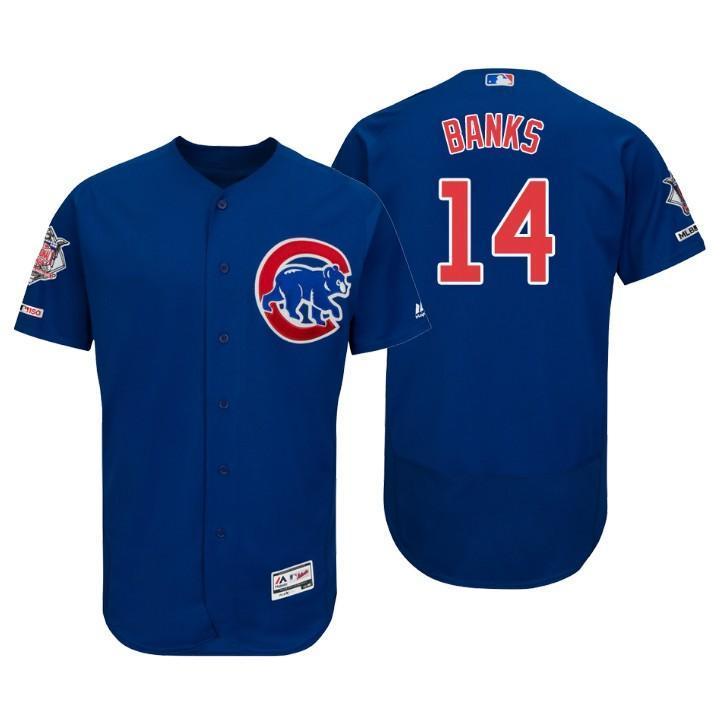 Ernie Banks Chicago Cubs 150th Anniversary Baseball Jersey - Blue