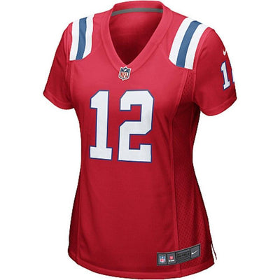 Tom Brady 12 New England Patriots Women's Navy Blue Game Jersey