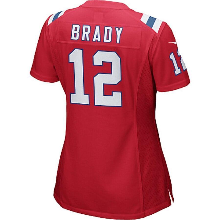 Tom Brady 12 New England Patriots Women's Navy Blue Game Jersey