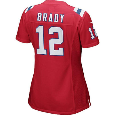 Tom Brady 12 New England Patriots Women's Navy Blue Game Jersey