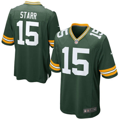 Bart Starr 15 Green Bay Packers Green Retired Player Game Jersey