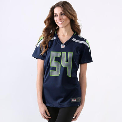 Bobby Wagner 54 Seattle Seahawks Women's College Navy Game Jersey