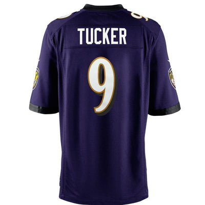 Justin Tucker 9 Baltimore Ravens Purple Game Jersey