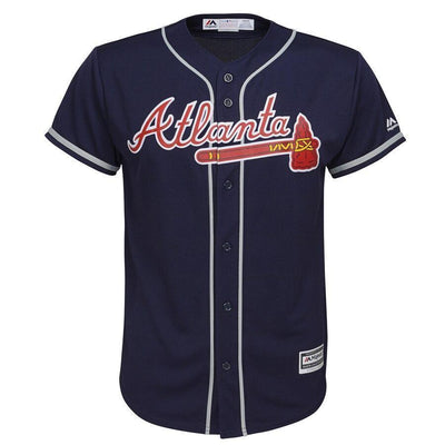 Freeman 5 Atlanta Braves Youth Navy Official Cool Base Player Jersey