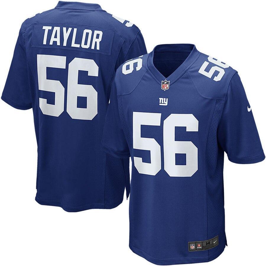 Lawrence Taylor 56 New York Giants Royal Blue Retired Player Game Jersey