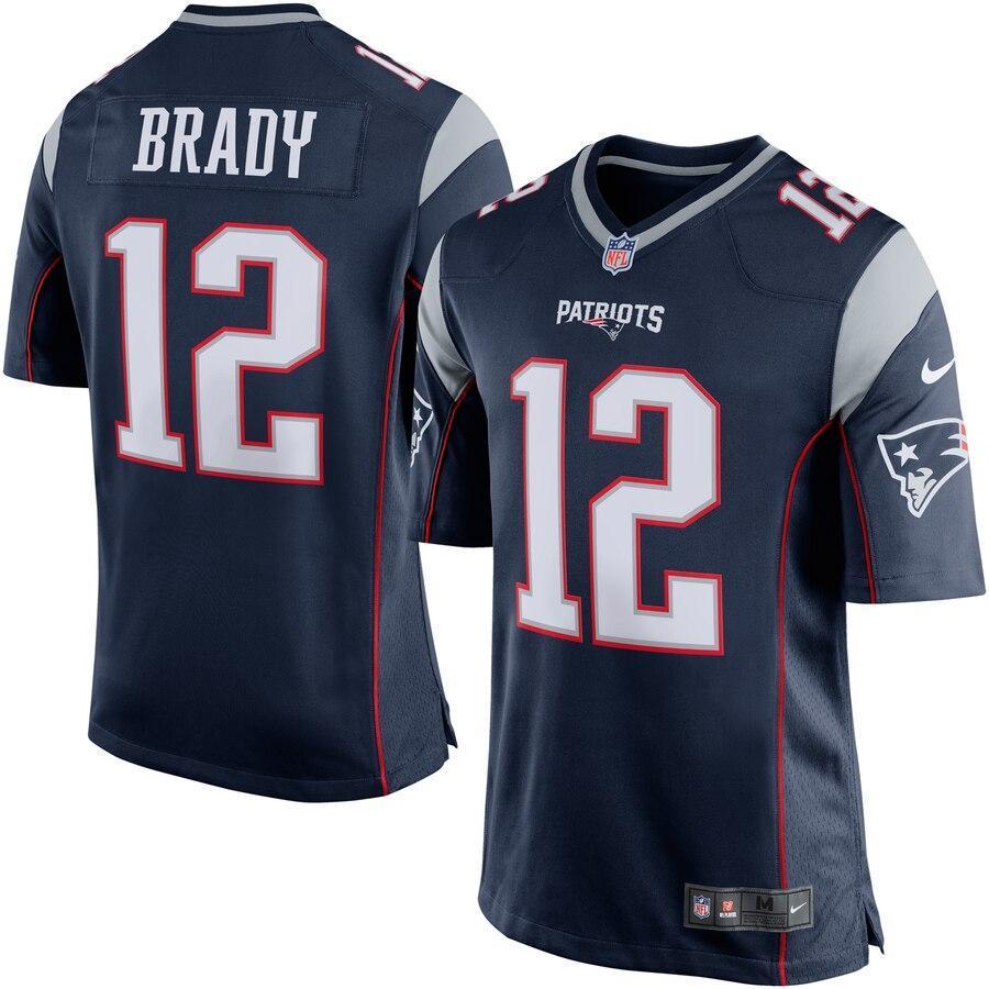 Tom Brady 12 New England Patriots Game Jersey
