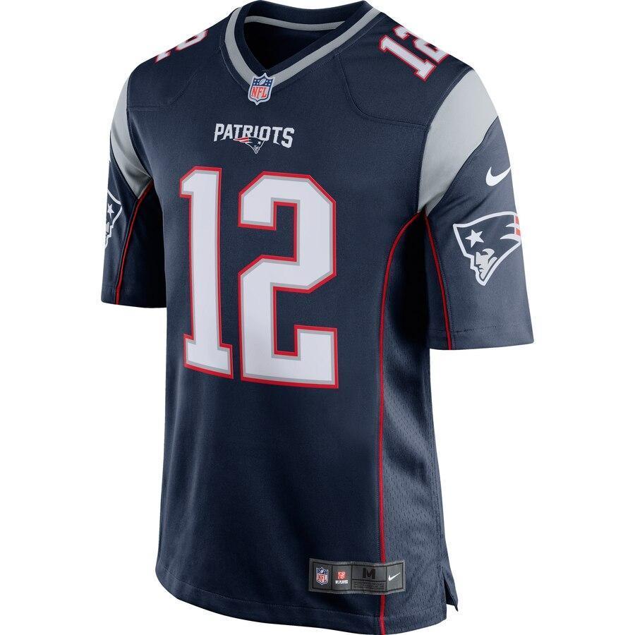 Tom Brady 12 New England Patriots Game Jersey