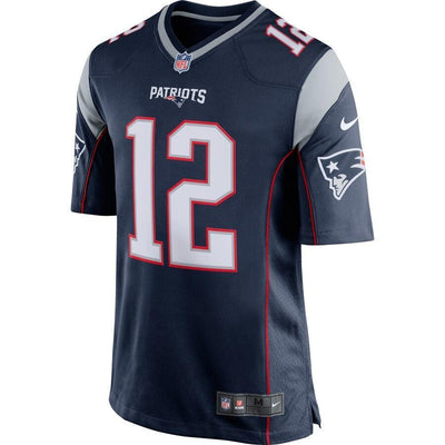 Tom Brady 12 New England Patriots Red Alternate Game Jersey