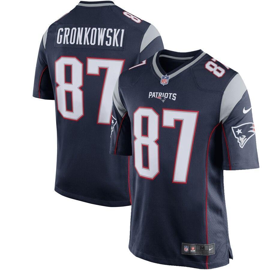 Rob Gronkowski 87 New England Patriots Alternate Game Jersey