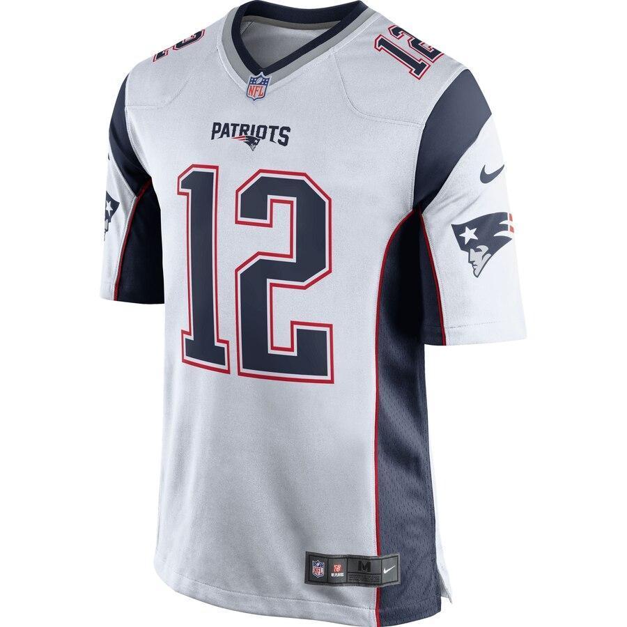 Tom Brady 12 New England Patriots Game Jersey