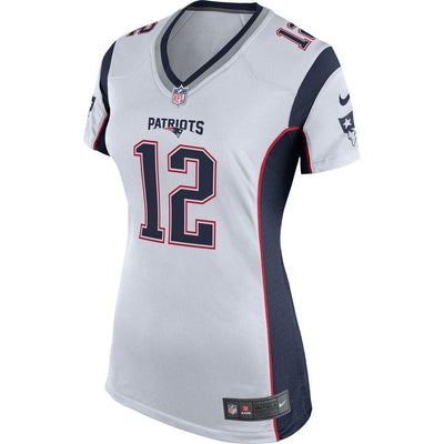 Tom Brady 12 New England Patriots Women's Navy Blue Game Jersey