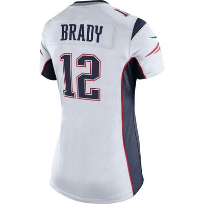 Tom Brady 12 New England Patriots Women's Navy Blue Game Jersey