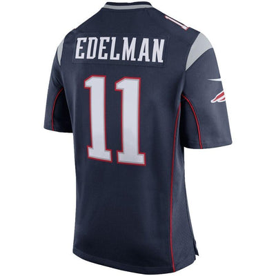 Julian Edelman 11 New England Patriots Youth Navy Blue Team Color Game Jersey