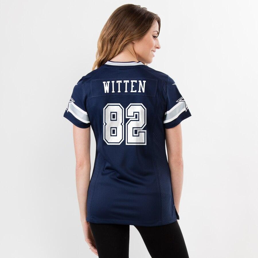 Jason Witten 82 Dallas Cowboys Women's Navy Blue Game Jersey
