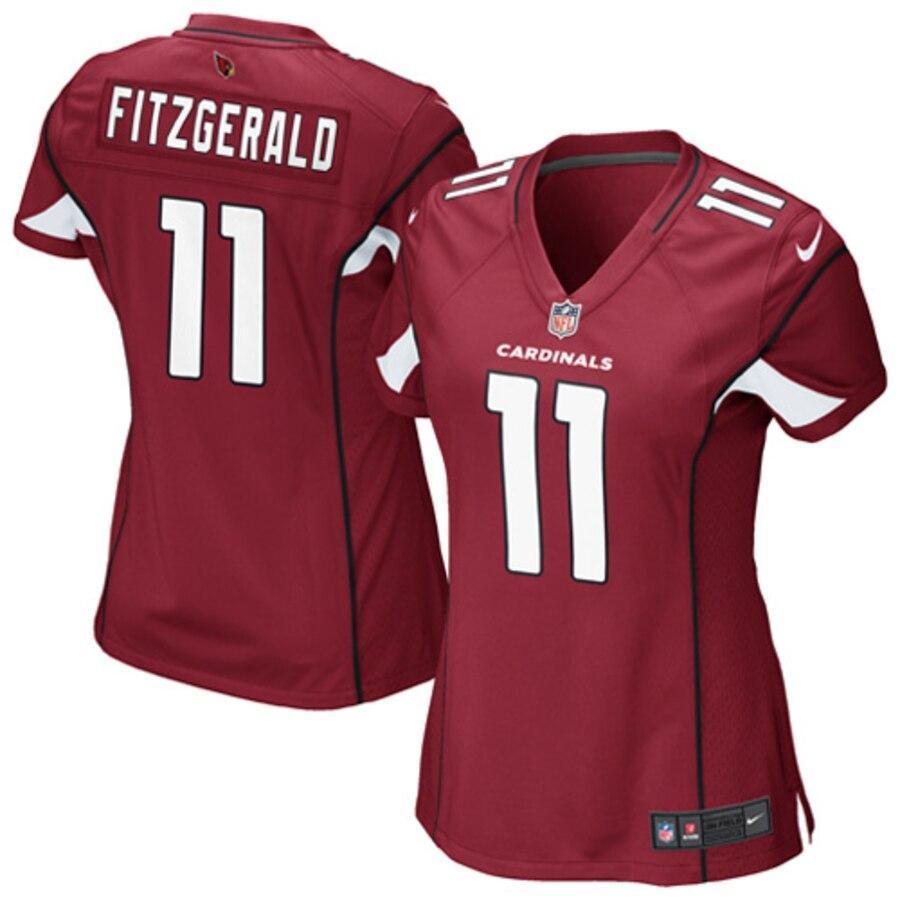Larry Fitzgerald 11 Arizona Cardinals Women's Cardinal Game Jersey