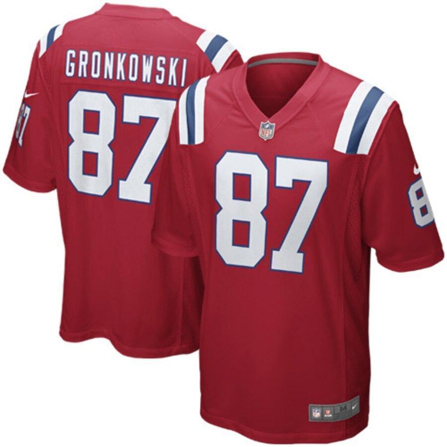 Rob Gronkowski 87 New England Patriots Alternate Game Jersey