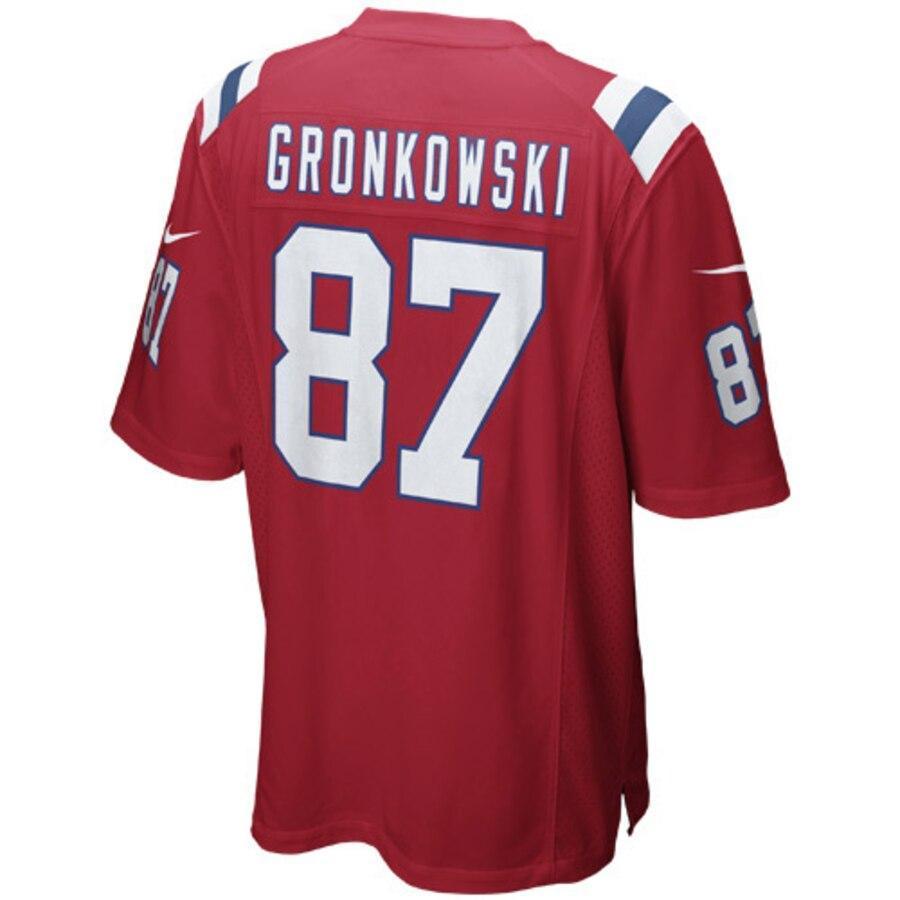Rob Gronkowski 87 New England Patriots Alternate Game Jersey