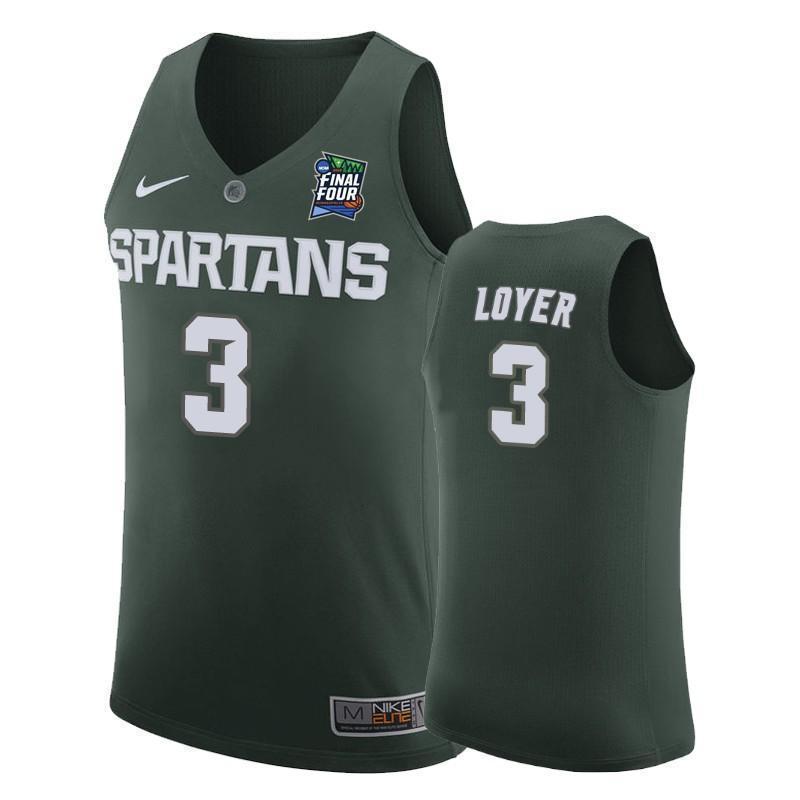 Foster Loyer Michigan State Spartans 2019 Final Four Basketball Jersey - Green