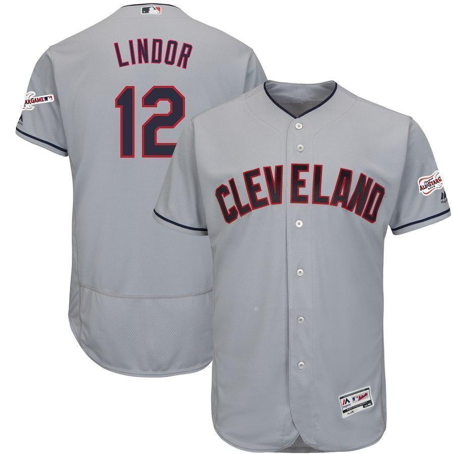 Francisco Lindor Cleveland Indians 2019 All Star Game Patch Baseball Jersey
