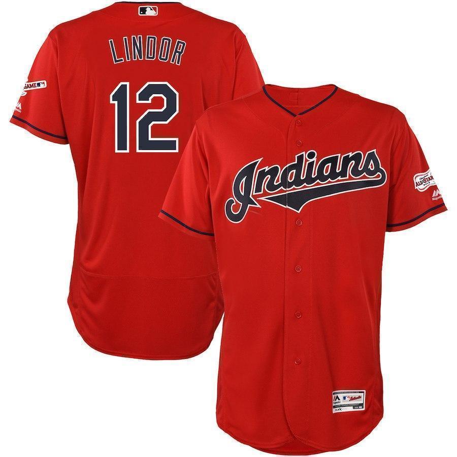 Francisco Lindor Cleveland Indians 2019 All Star Game Patch Baseball Jersey