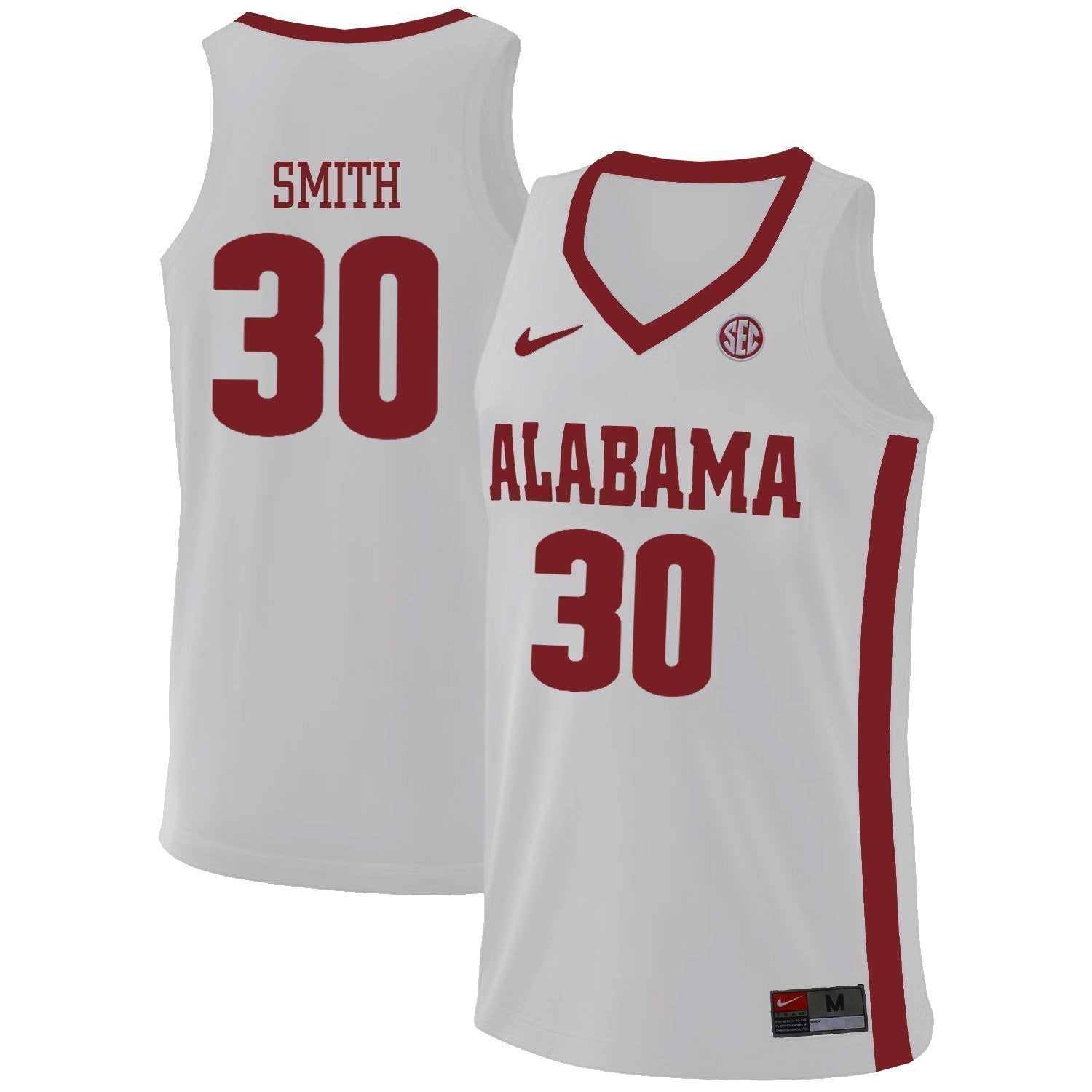 Galin Smith Alabama Crimson Tide Basketball Jersey - White