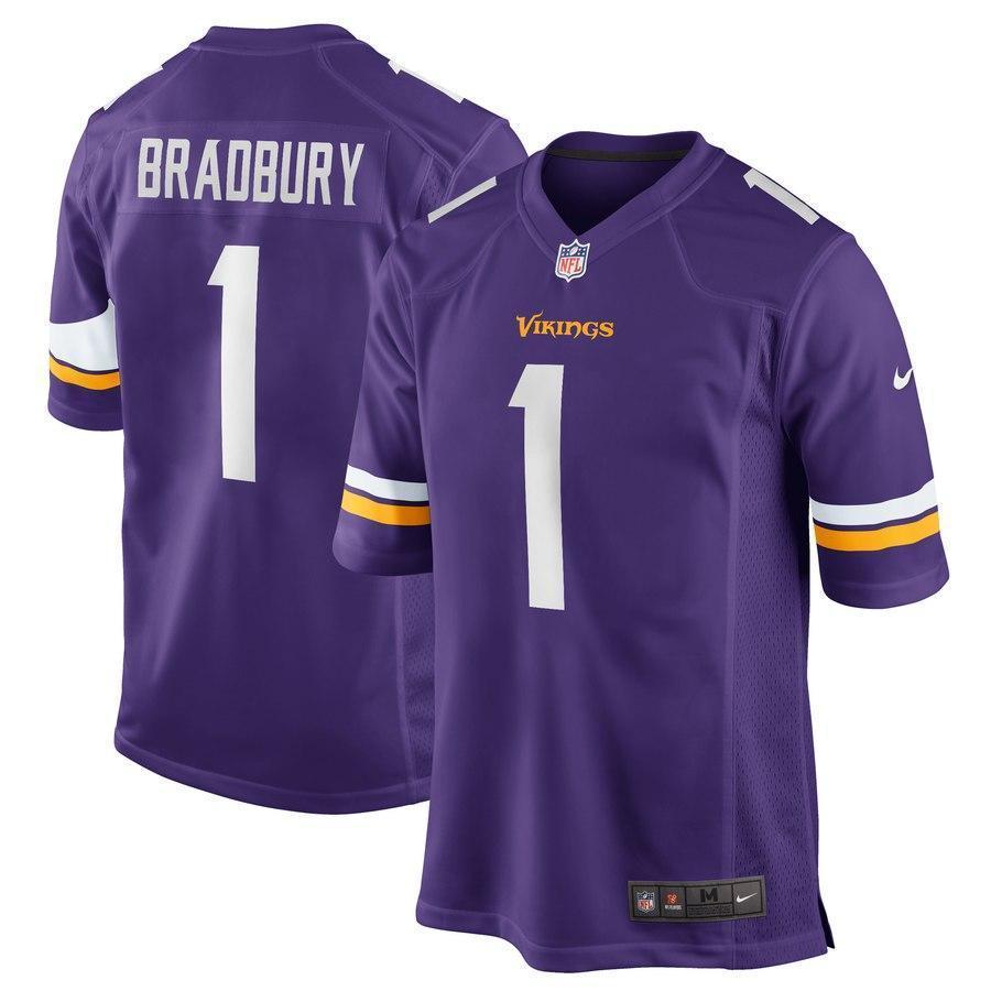 Garrett Bradbury Minnesota Vikings 2019 Draft First Round Pick Game Jersey - Purple