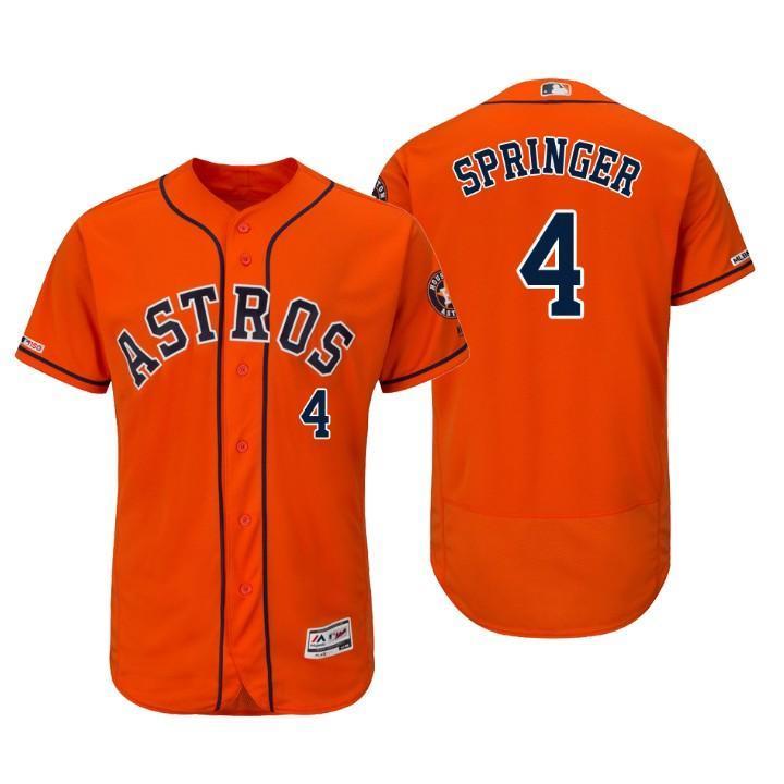 George Springer Houston Astros 150th Anniversary Baseball Jersey - Orange