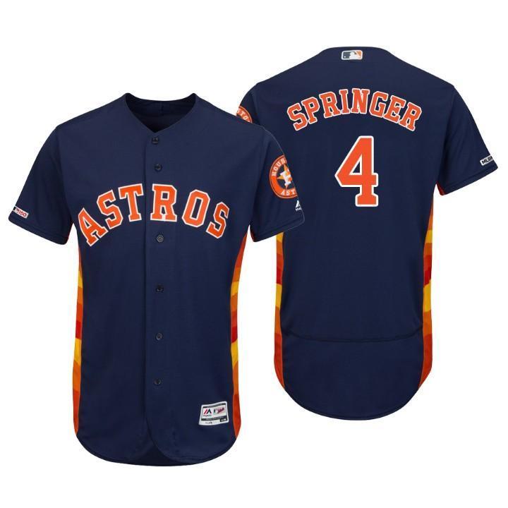 George Springer Houston Astros 150th Anniversary Baseball Jersey - Navy