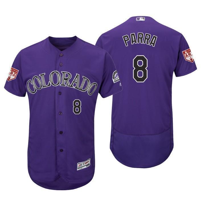 Gerardo Parra Colorado Rockies 2019 Spring Training Baseball Player Jersey