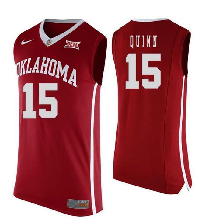 Grant Quinn Oklahoma Sooners Basketball Jersey - Red