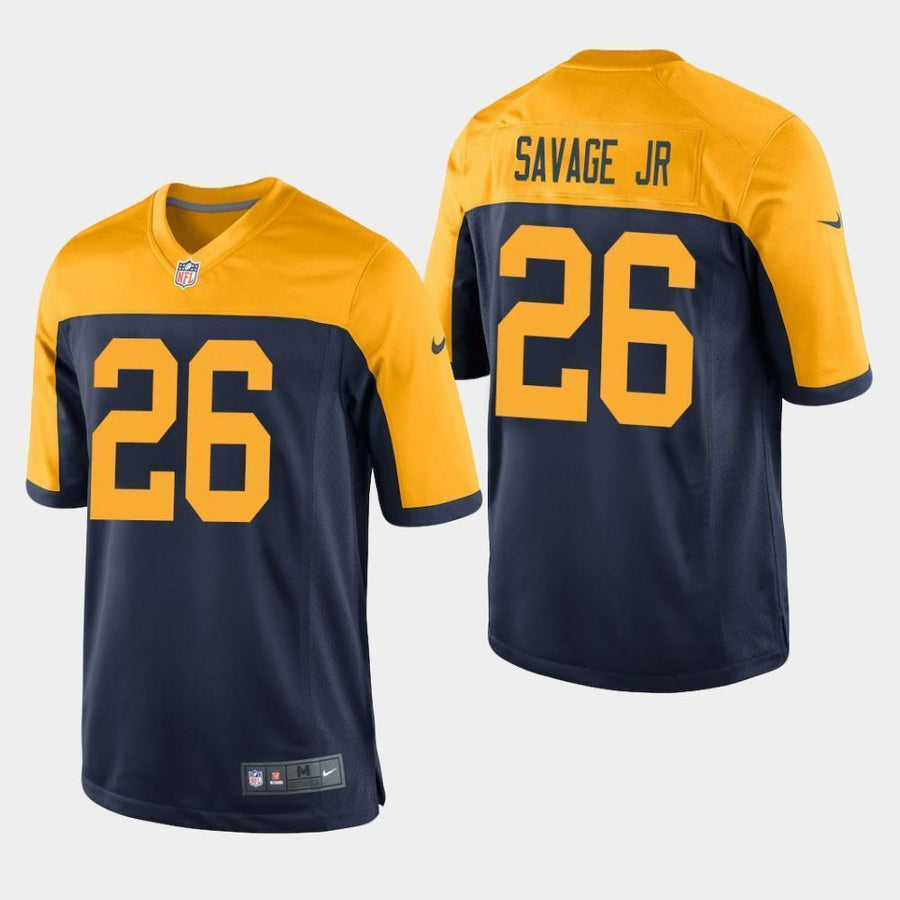 Green Bay Packers #26 Darnell Savage Jr 2019 Draft Game Jersey - Navy