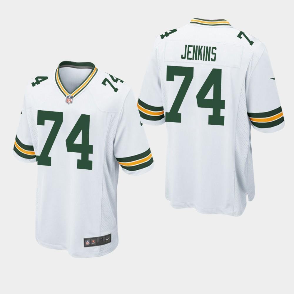 Green Bay Packers #74 Elgton Jenkins 2019 Draft Game Jersey - White