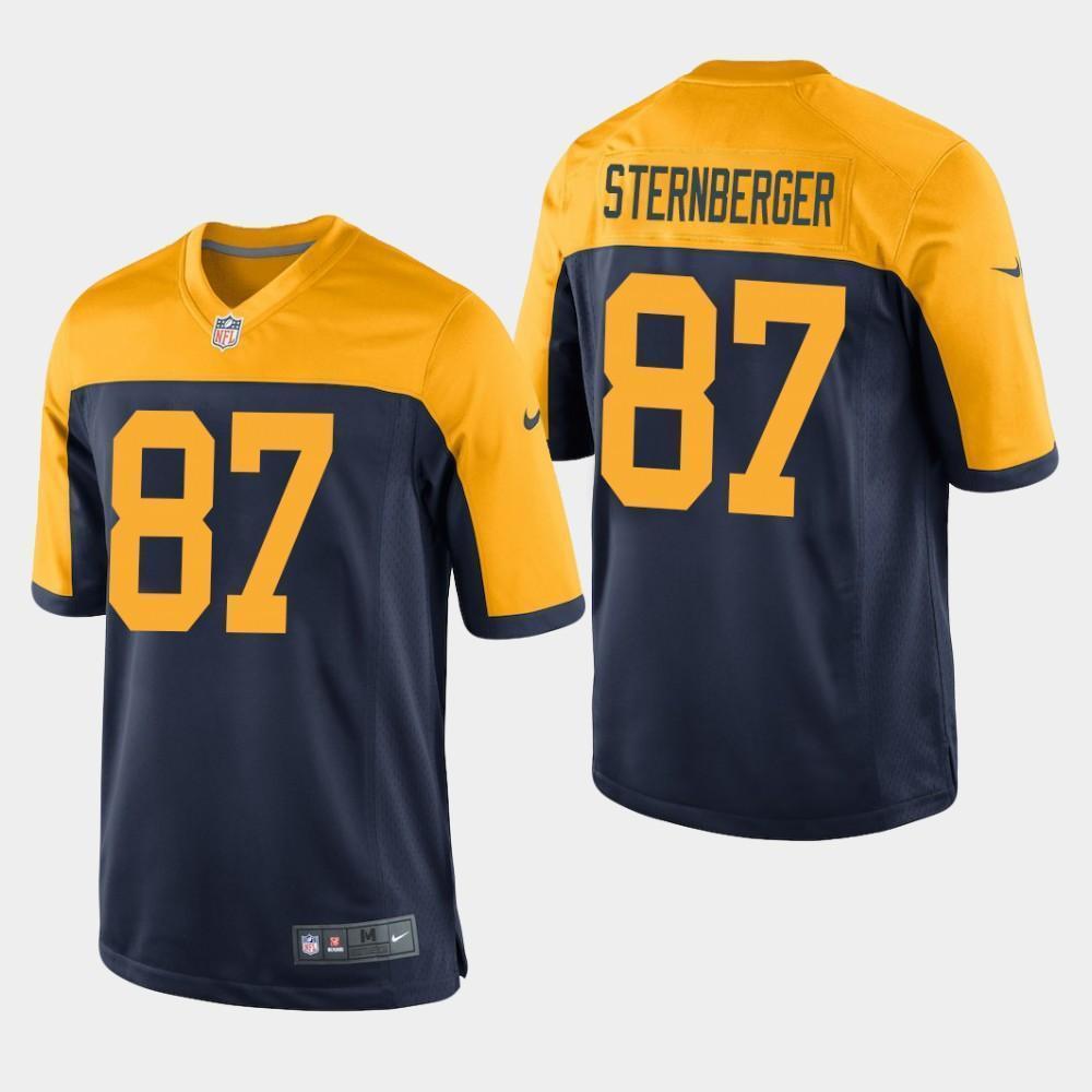 Green Bay Packers #87 Jace Sternberger 2019 Draft Game Jersey - Navy