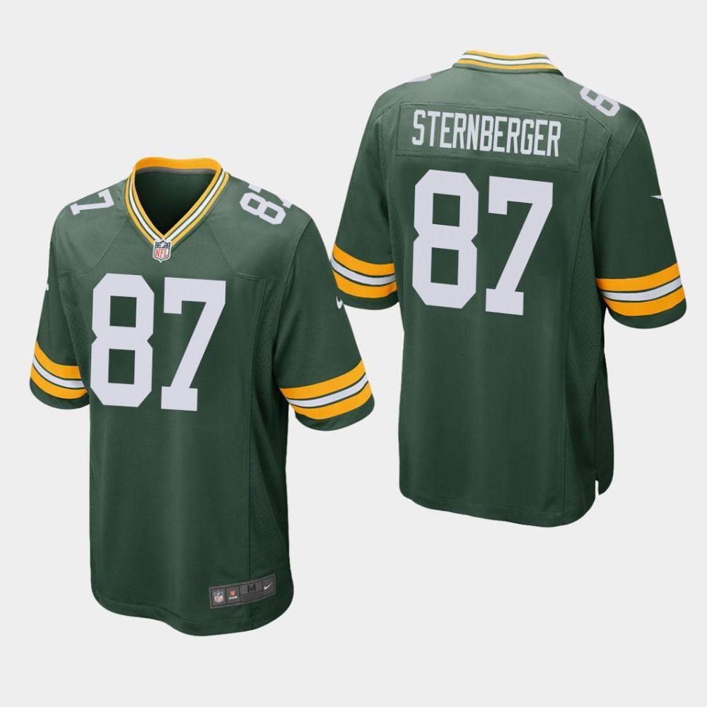 Green Bay Packers #87 Jace Sternberger 2019 Draft Game Jersey - Green