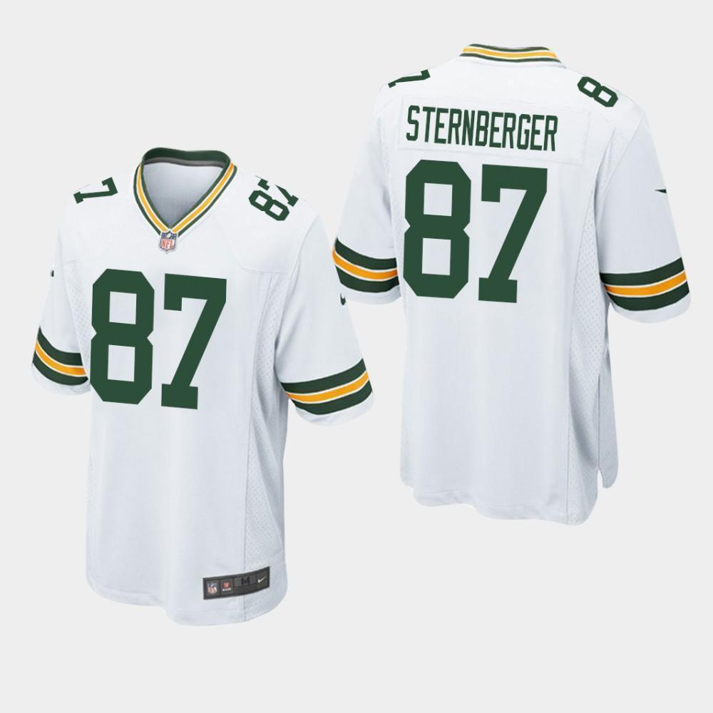 Green Bay Packers #87 Jace Sternberger 2019 Draft Game Jersey - White