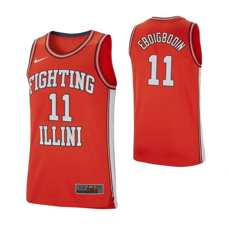 Greg Eboigbodin Illinois Fighting Illini Basketball Jersey - Red