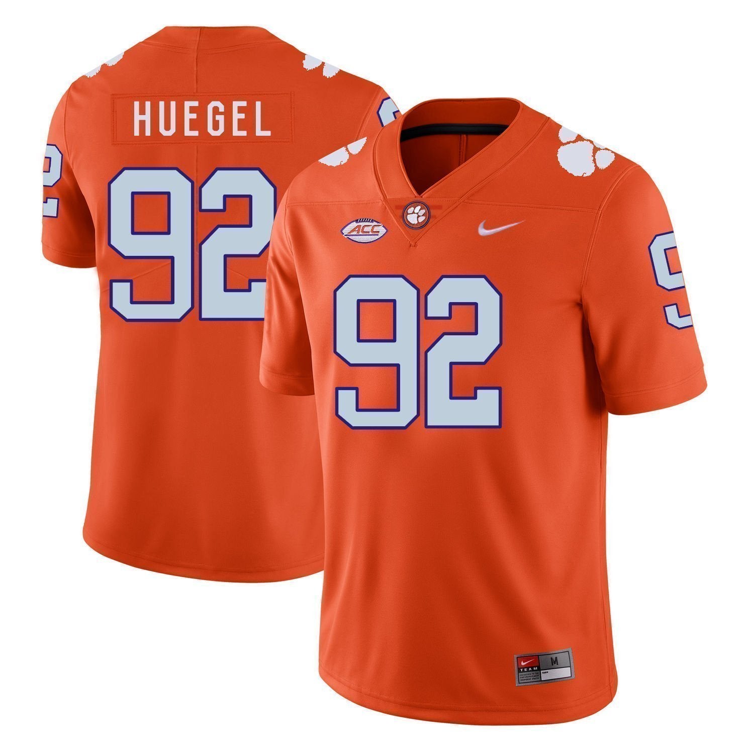Greg Huegel Clemson Tigers Football Jersey Orange
