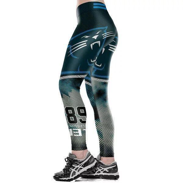 Women's Carolina Panthers 3D Print Leggings
