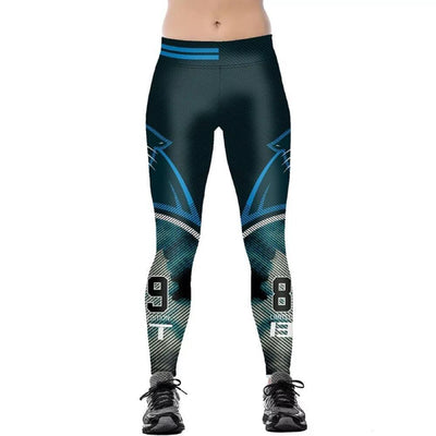 Women's Carolina Panthers 3D Print Leggings