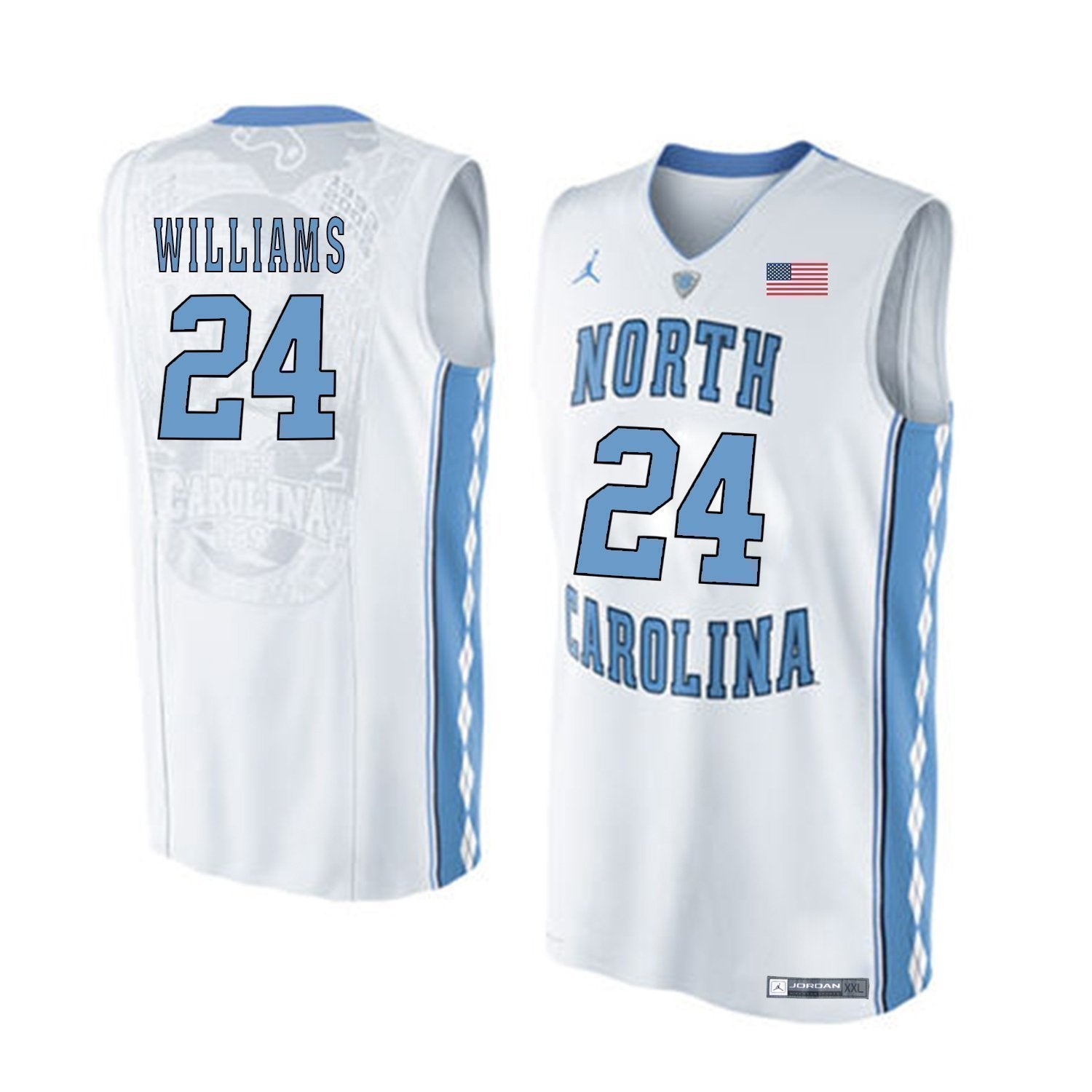 Kenny Williams North Carolina Basketball Jersey-White