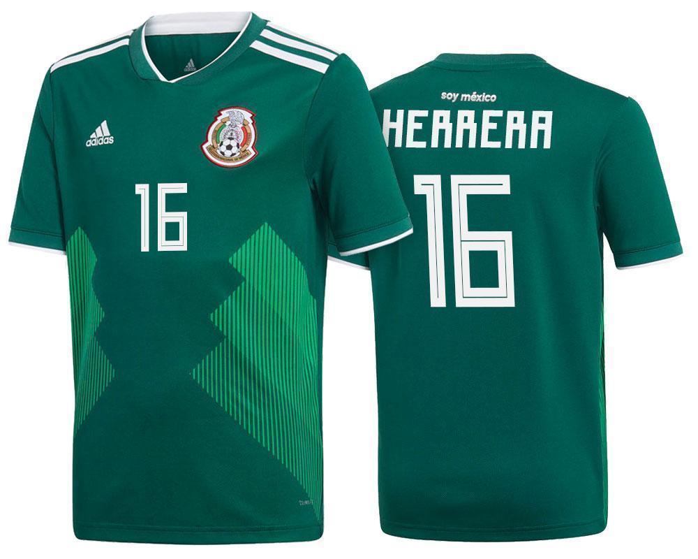Héctor Herrera Mexico Home Jersey World Cup 2018