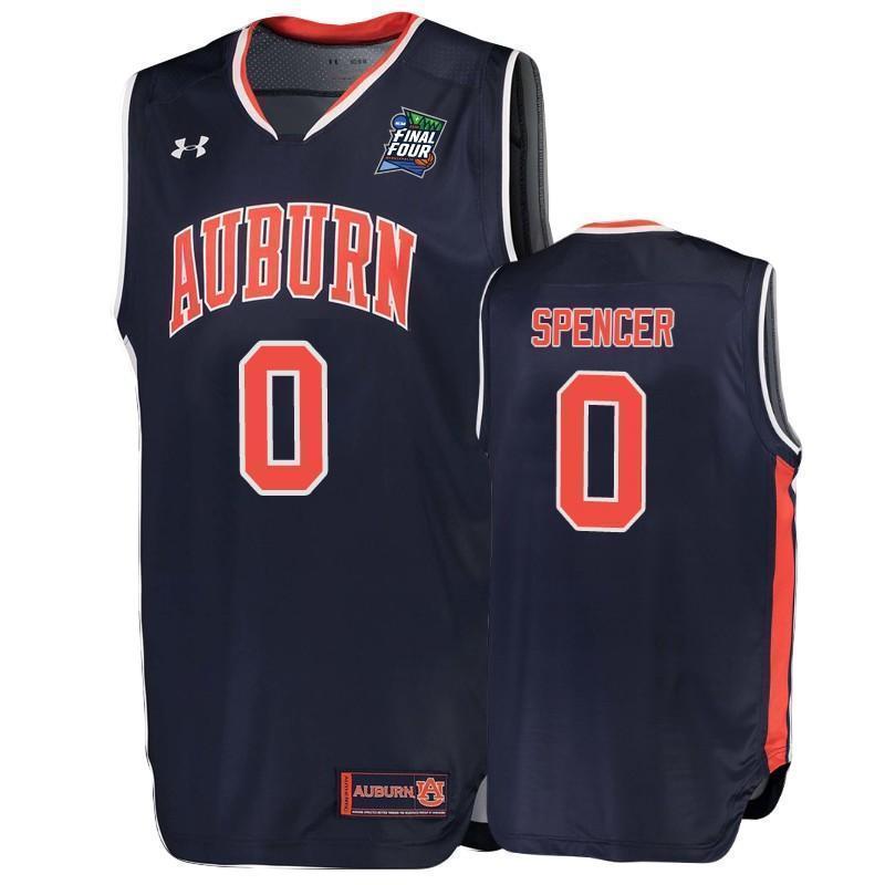 Horace Spencer Auburn Tigers 2019 Final Four Basketball Jersey - Navy