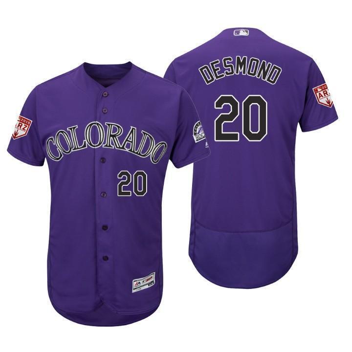 Ian Desmond Colorado Rockies 2019 Spring Training Baseball Player Jersey