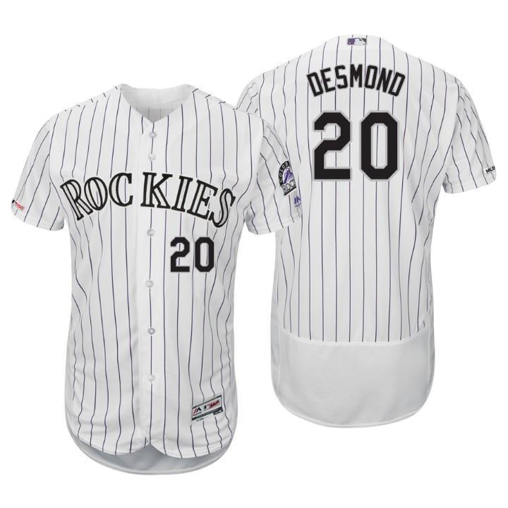Ian Desmond Colorado Rockies 150th Anniversary Baseball Jersey - White