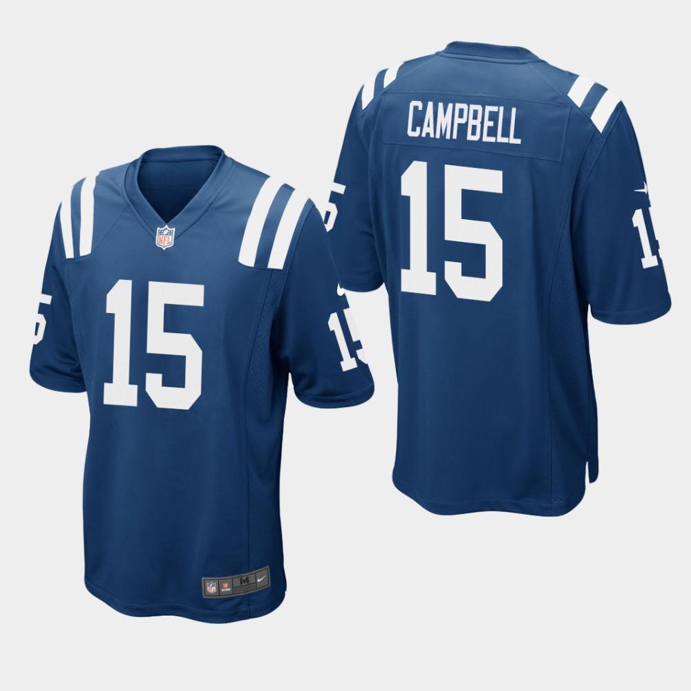 Indianapolis Colts #15 Parris Campbell 2019 Draft Game Jersey - Royal