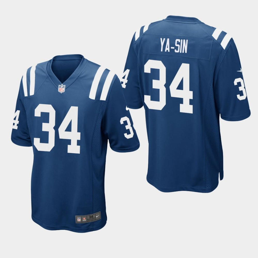 Indianapolis Colts #34 Rock Ya-Sin 2019 Draft Game Jersey - Royal